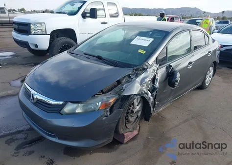 2012 Honda Civic Lx z USA, uszkodzony, nr VIN 2HGFB2F50CH584856
